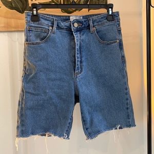Denim cutoff shorts